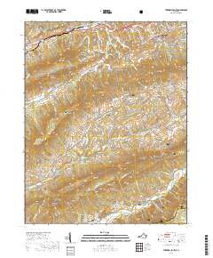 Tazewell South 2019 topographic map thumbnail