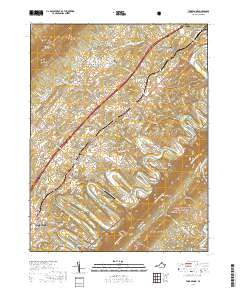 Toms Brook 2019 topographic map thumbnail