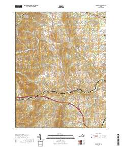 Upperville 2019 topographic map thumbnail