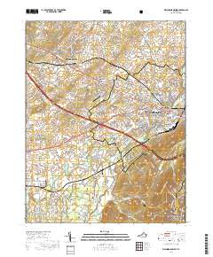 Waynesboro West 2019 topographic map thumbnail