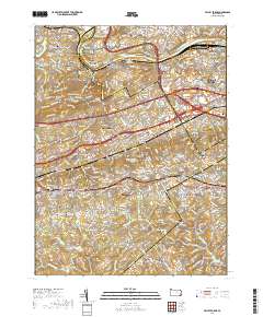Valley Forge 2019 topographic map thumbnail