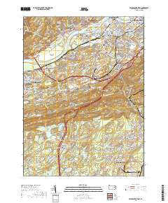 Wilkes-Barre West 2019 topographic map thumbnail