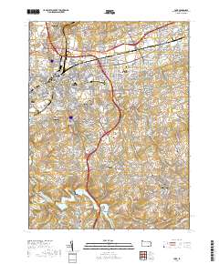 York 2019 topographic map thumbnail