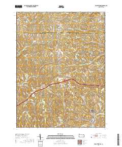 Burgettstown 2019 topographic map thumbnail