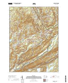 Bushkill 2019 topographic map preview