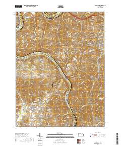 Carmichaels 2019 topographic map thumbnail