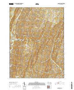 Chaneysville 2019 topographic map thumbnail