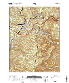Cresson 2019 topographic map thumbnail