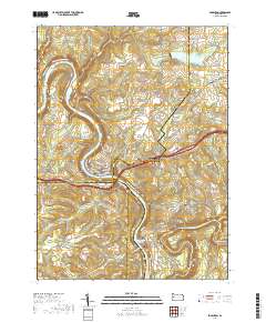 Emlenton 2019 topographic map thumbnail