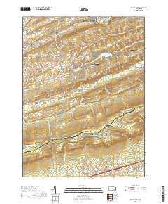 Friedensburg 2019 topographic map thumbnail