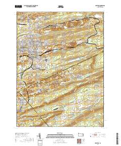 Hazleton 2019 topographic map thumbnail