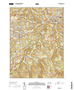Houtzdale 2019 topographic map thumbnail