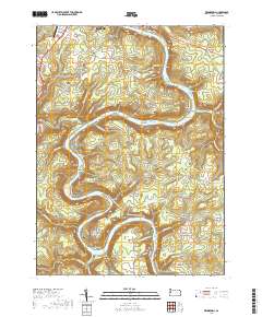 Kennerdell 2019 topographic map thumbnail