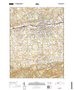 Lebanon 2019 topographic map thumbnail