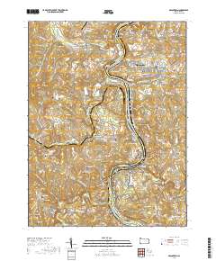 Masontown 2019 topographic map thumbnail