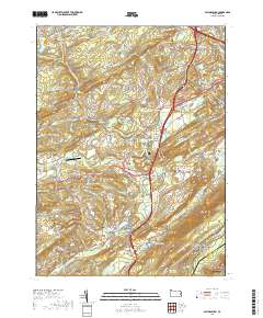 Saylorsburg 2019 topographic map thumbnail