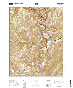Meyersdale 2019 topographic map preview