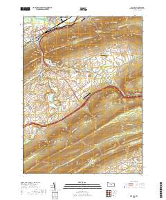 Mill Hall 2019 topographic map thumbnail