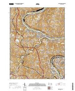 Monongahela 2019 topographic map thumbnail