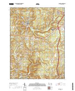 Nanty Glo 2019 topographic map thumbnail