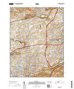 Nazareth 2019 topographic map thumbnail