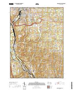 New Castle South 2019 topographic map thumbnail