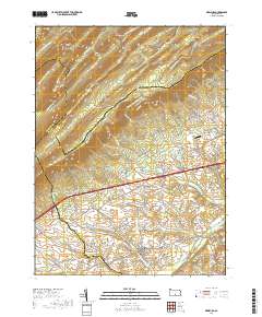 Newburg 2019 topographic map thumbnail