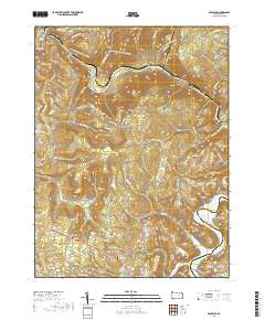 Ohiopyle 2019 topographic map thumbnail