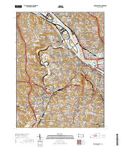 Pittsburgh West 2019 topographic map thumbnail