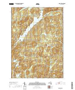 Brant Lake 2019 topographic map thumbnail