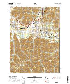 Olean 2019 topographic map thumbnail