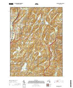 Popolopen Lake 2019 topographic map thumbnail