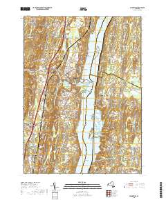 Saugerties 2019 topographic map thumbnail