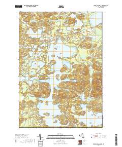 Upper Saranac Lake 2019 topographic map thumbnail