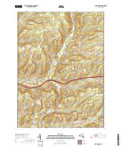 West Almond 2019 topographic map thumbnail