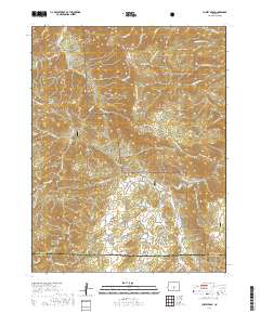 Curley Peak 2019 topographic map thumbnail