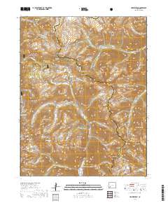 Handies Peak 2019 topographic map thumbnail