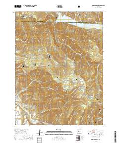 Ruedi Reservoir 2019 topographic map thumbnail