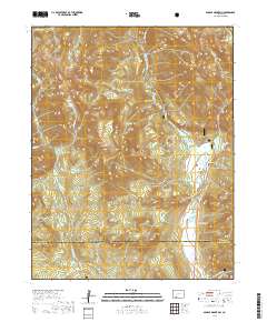 Saddle Mountain 2019 topographic map thumbnail