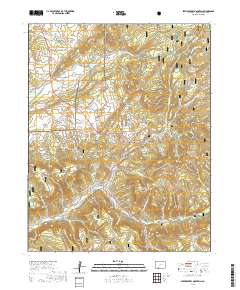 Serviceberry Mountain 2019 topographic map thumbnail