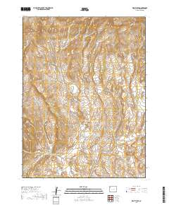 Wapiti Peak 2019 topographic map thumbnail