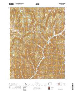 Baxter Pass 2019 topographic map thumbnail