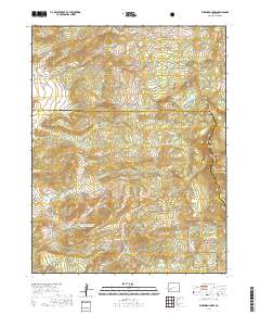 Buckhorn Lakes 2019 topographic map thumbnail