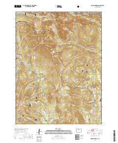 Bowen Mountain 2019 topographic map thumbnail