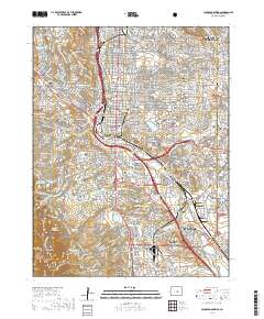 Colorado Springs 2019 topographic map thumbnail