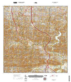 Aguas Buenas 2018 topographic map thumbnail