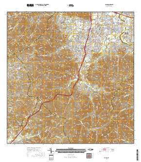 Caguas 2018 topographic map thumbnail