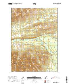 Lake Clark D-8 SW topographic map thumbnail