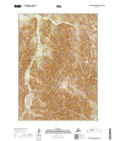 Taylor Mountains D-8 SW topographic map thumbnail