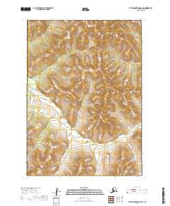 Taylor Mountains C-5 SE topographic map thumbnail